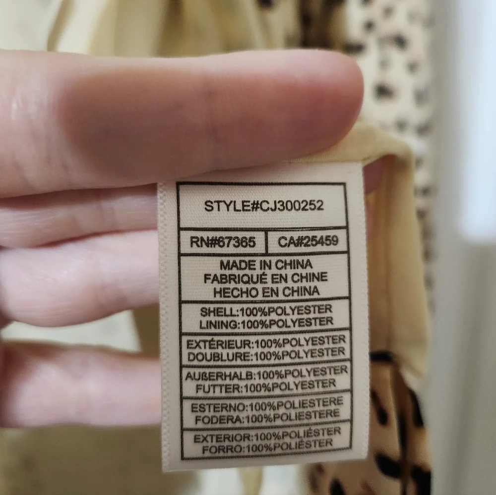 Cupcakes And Cashmere Leopard Print Long Cardigan Jacket Small